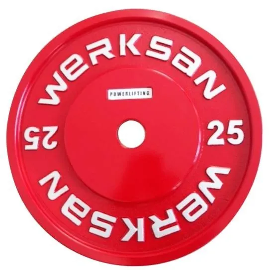Red Werksan 25 kg powerlifting disc